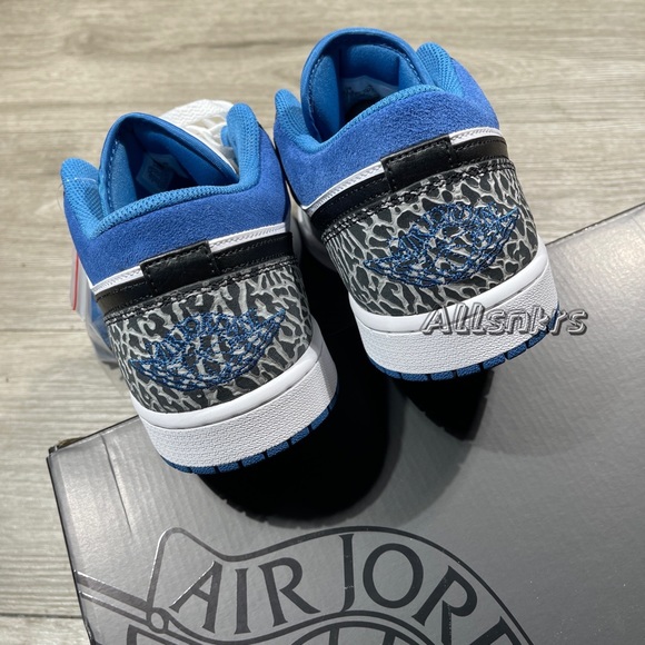 Air Jordan 1 Low 💙🤍🖤Men’s - Picture 10 of 11